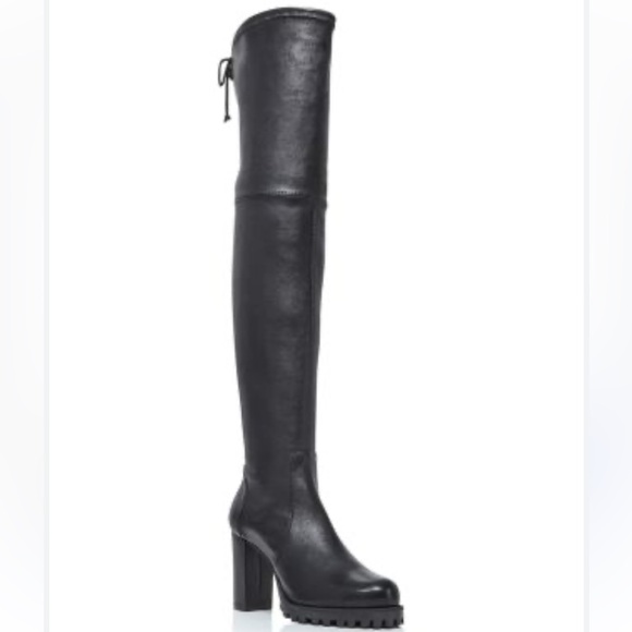 Stuart Weitzman Zoella Over The Knee Stretch Leather Boots 6.5 - Picture 2 of 10